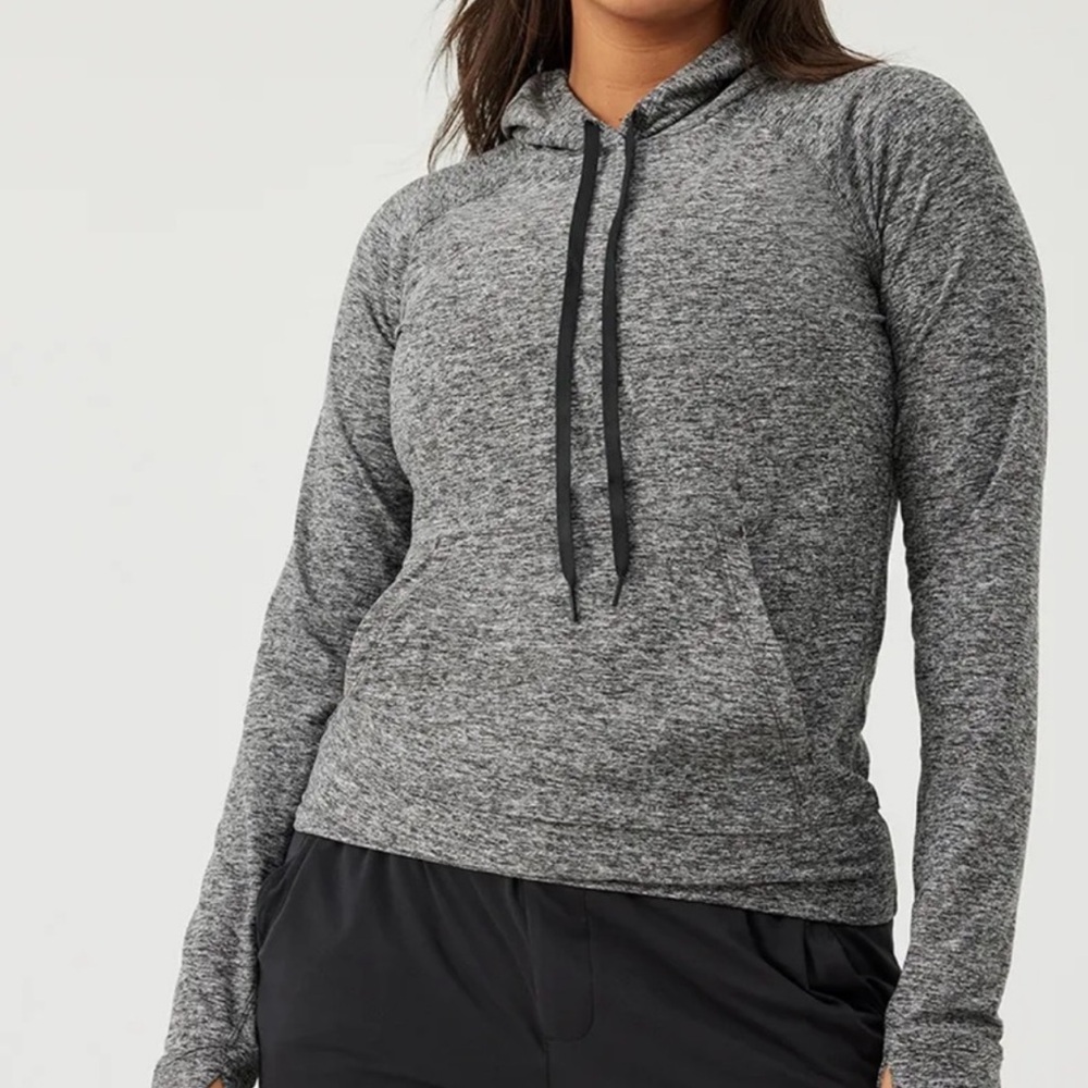Outdoor Voices Cloudknit Hoodie Heather Grey Size M
